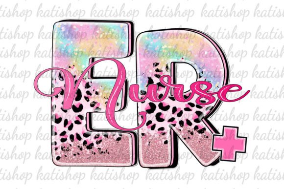 Download ER Nurse Pink Leopard Png Sublimation - Premium Resources