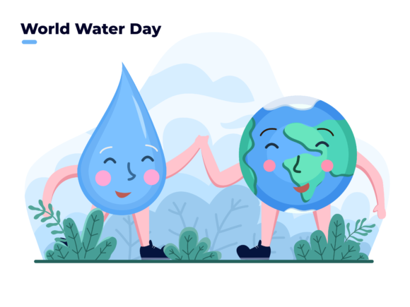 Download Cute Mascot Celebrate World Water Day - Celebrate Collection